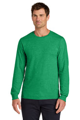 Jerzees Classics® Unisex Cotton Long Sleeve T-Shirt - Retro Heather Green - S